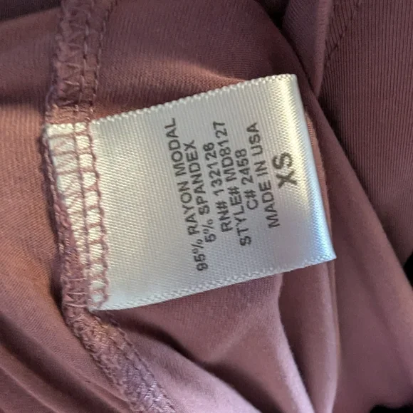 Jackson Rowe V-Neck Dress in Deep Mauve - Picture 6 of 6